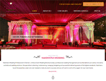 Tablet Screenshot of nakshatrawedding.com